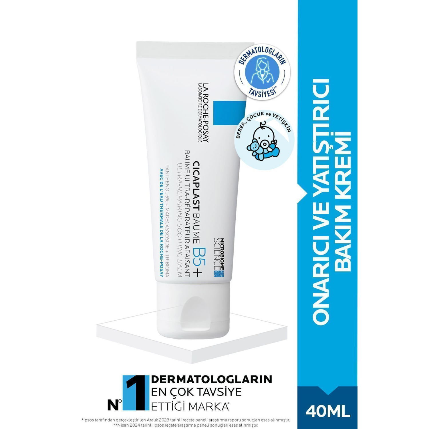 La Roche-posay Cicaplast Baume B5 Yatıştırıcı Ve Onarıcı Bakım Kremi 40 ml