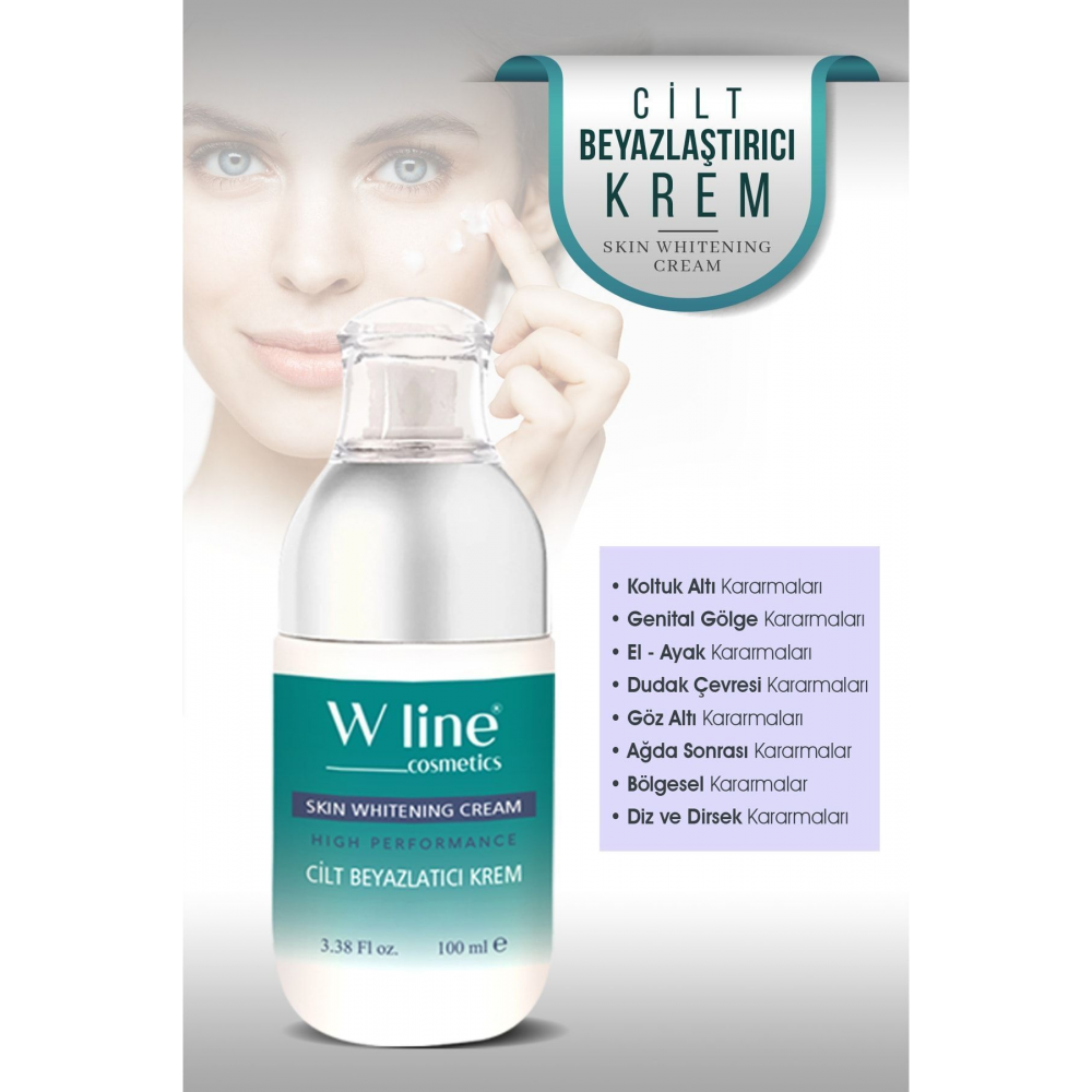 Yüz & Koltuk Altı Bikini Bölgesi Renk Eşitleyici Beyazlatıcı Krem 100 ml