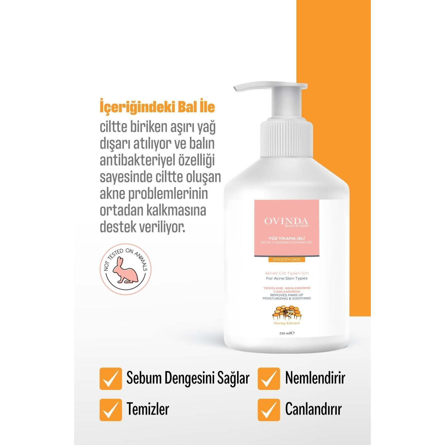 Acne Care Yüz Yıkama Jeli Akneli Ciltler 250 ml Nemlendirme - Temizleme - Canlandırma