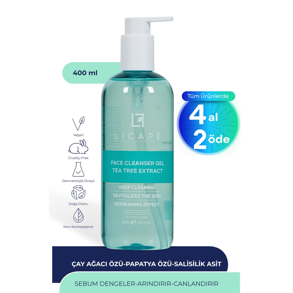 Çay Ağacı Özlü Yüz Temizleme Jeli 400ml