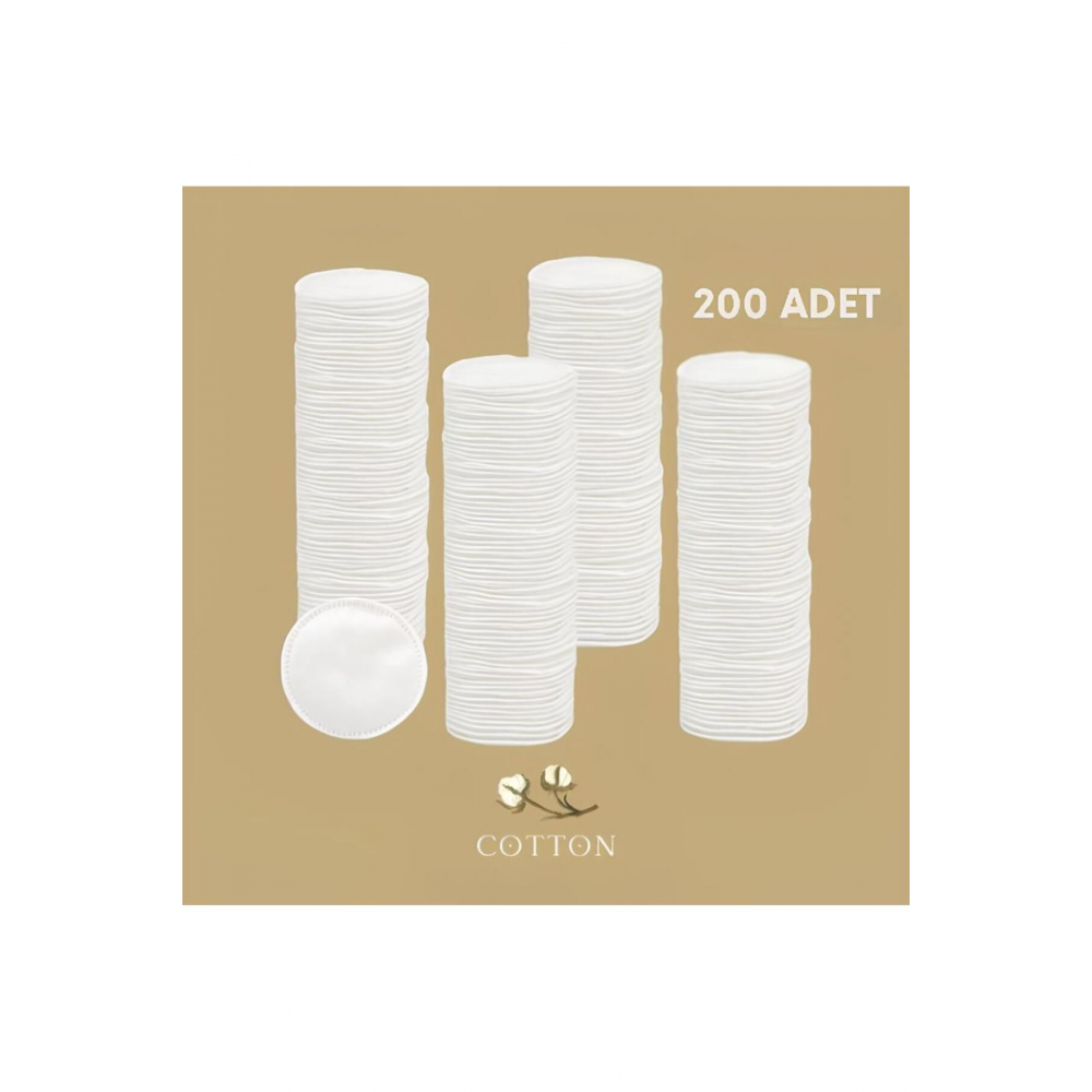 Makyaj Temizleme Pedi Disk Pamuk 200'lü Paket