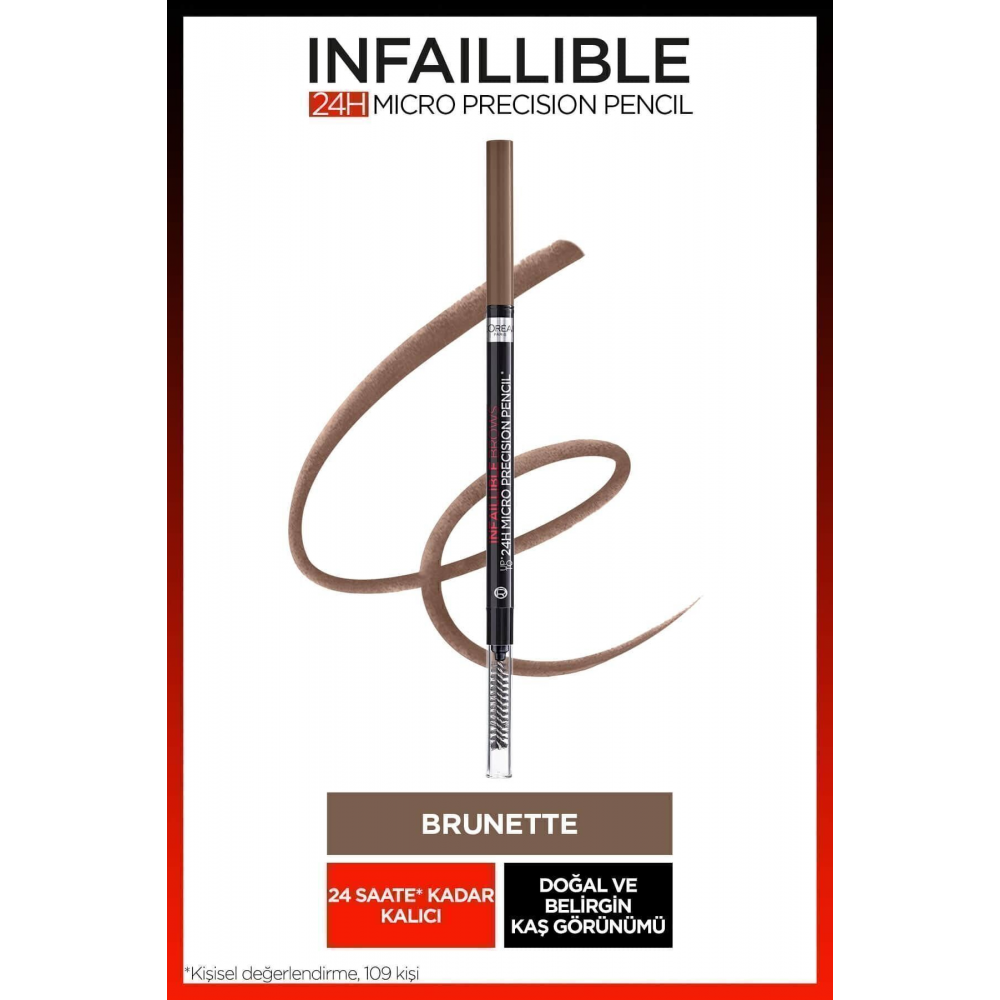 Infaillible 24H Micro Precision Kaş Kalemi - Brunette