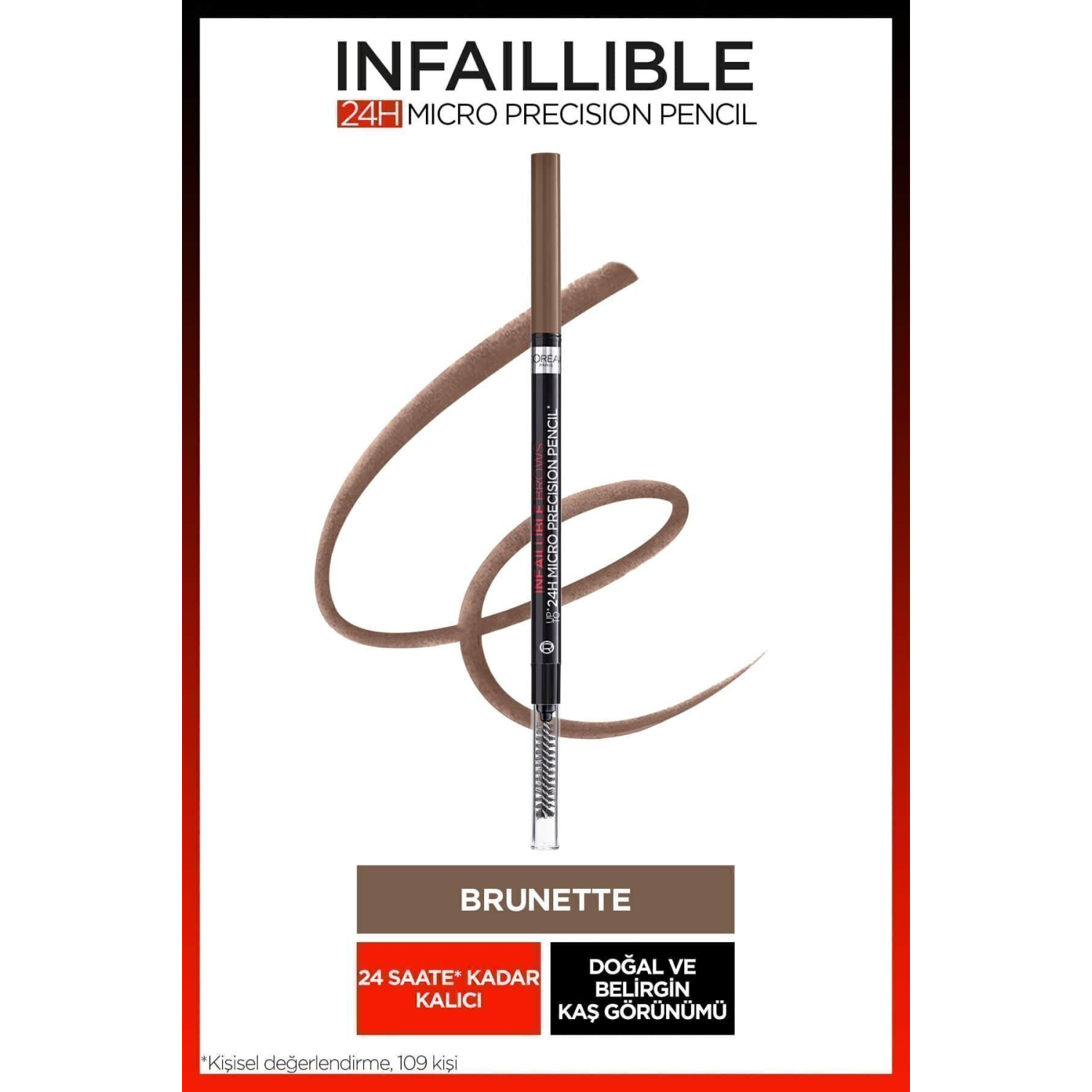 Infaillible 24H Micro Precision Kaş Kalemi - Brunette
