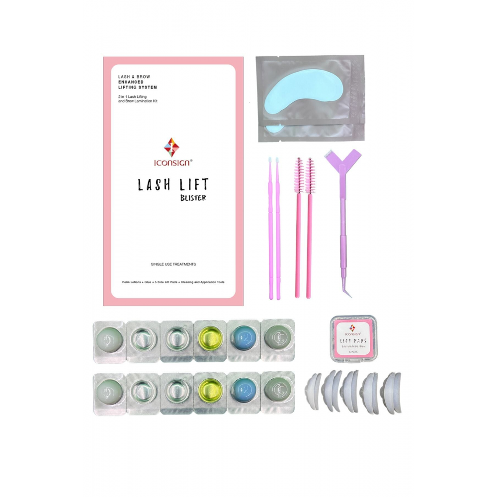 Kirpik Lifting, Kaş Laminasyon Seti, Kirpik Perması, Lash Lift Eko Paket