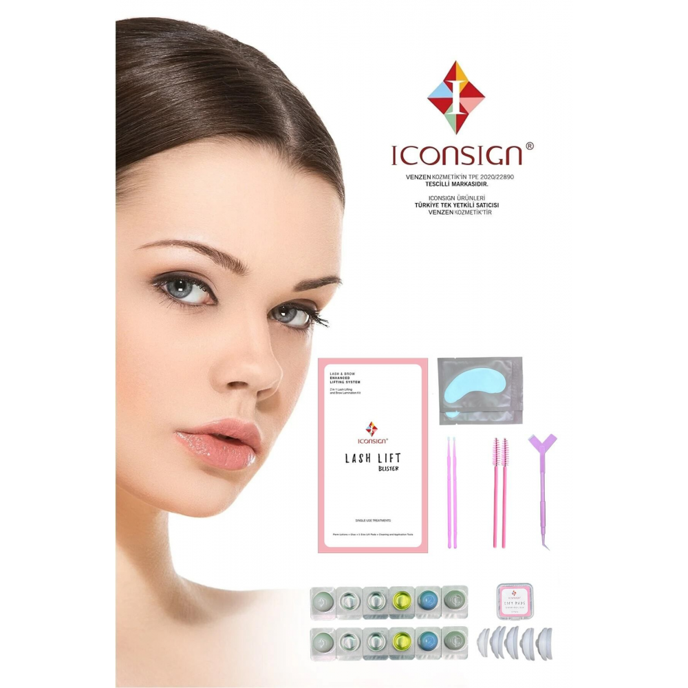 Kirpik Lifting, Kaş Laminasyon Seti, Kirpik Perması, Lash Lift Eko Paket