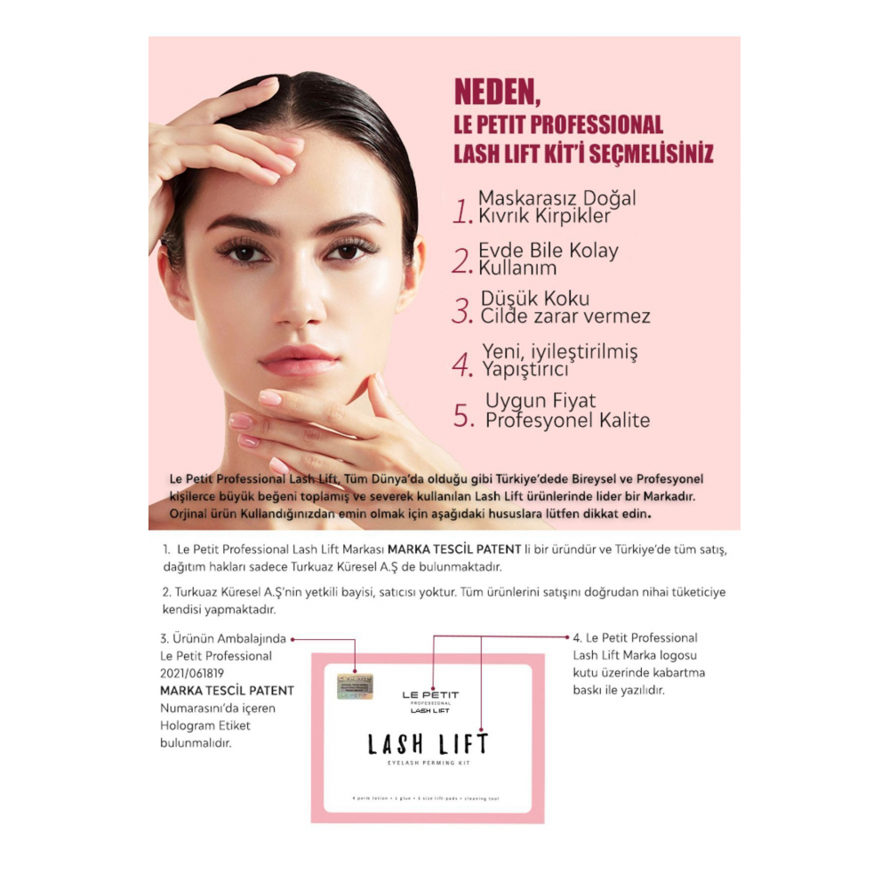Kirpik Lifting Seti, Lash Lift, Kaş & Kirpik Perma Seti (FULL SET)