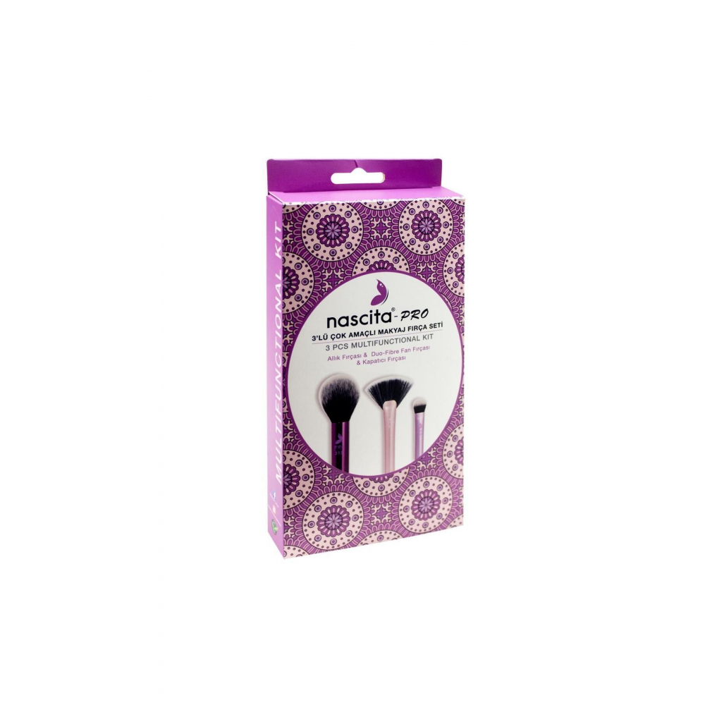 Pro Çok Amaçlı Fırça Seti 3'lü - 67 + Pro Temel Makyaj Fırça Seti 4'lü - 69