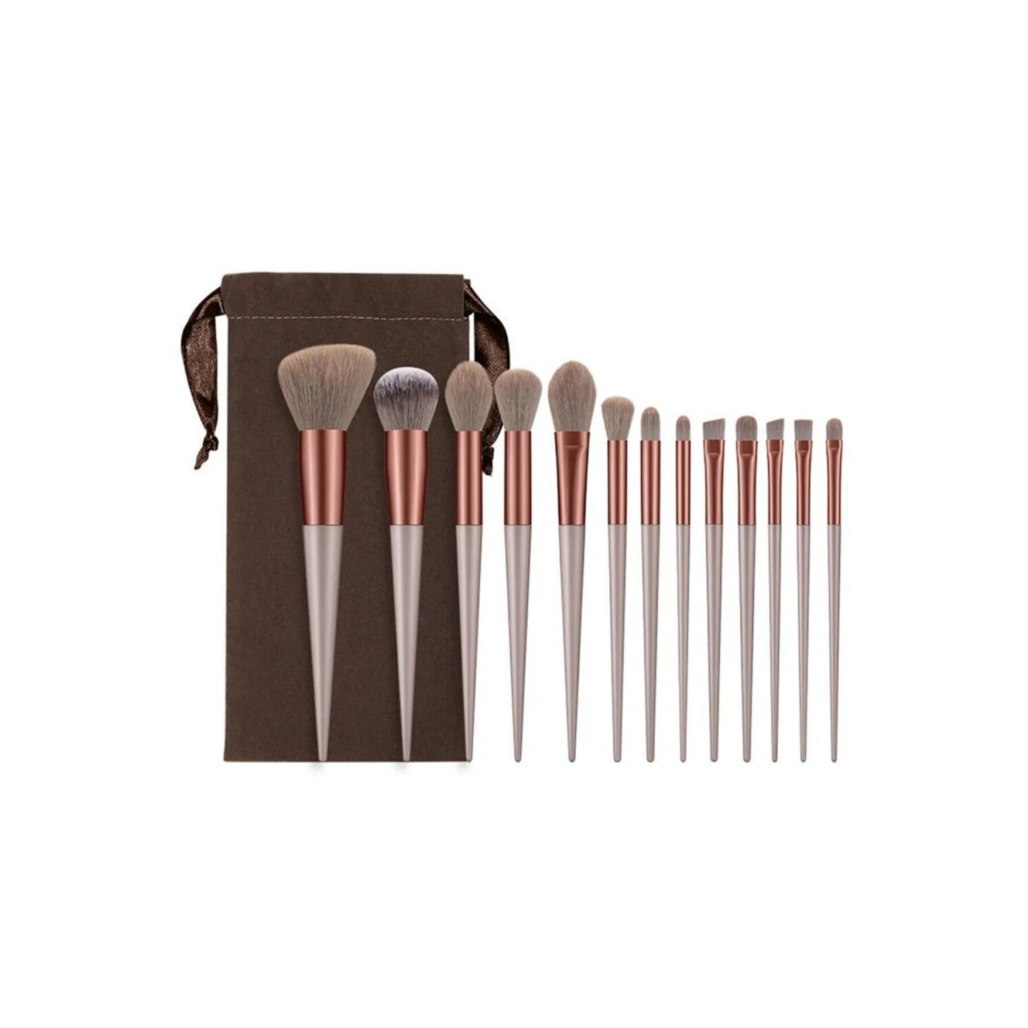 Fix 13 Lü Fırça Seti Kahverengi