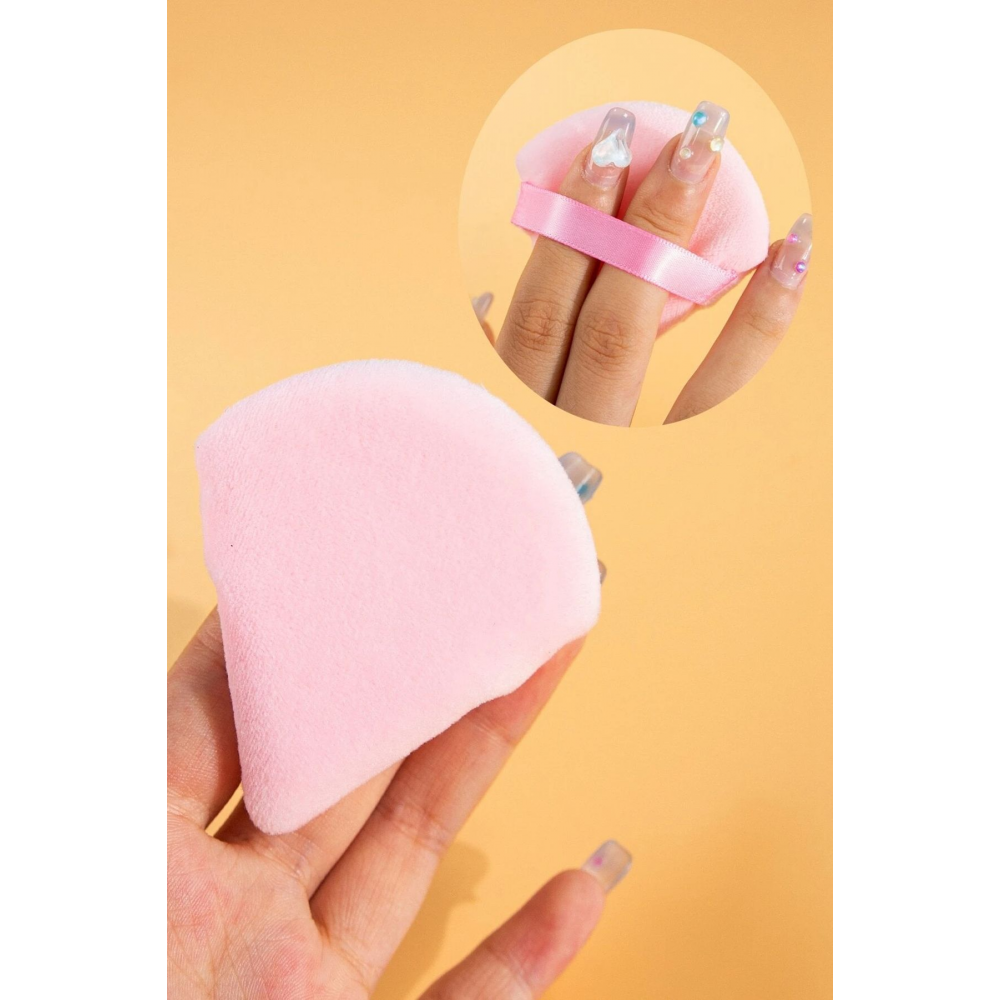 6'lı Saklama Kutulu Pudra Fondöten Bb Krem Yıkanabilir Siyah-pembe Uygulama Aparatı Puff Sünger