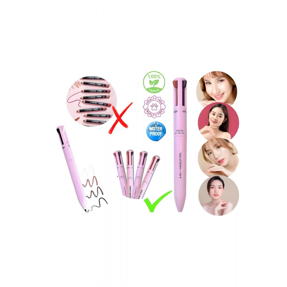 4 In 1 Makyaj Kalemi - 4'ü 1 Arada Makyaj Kalemi - 4 In 1 Make Up Pen