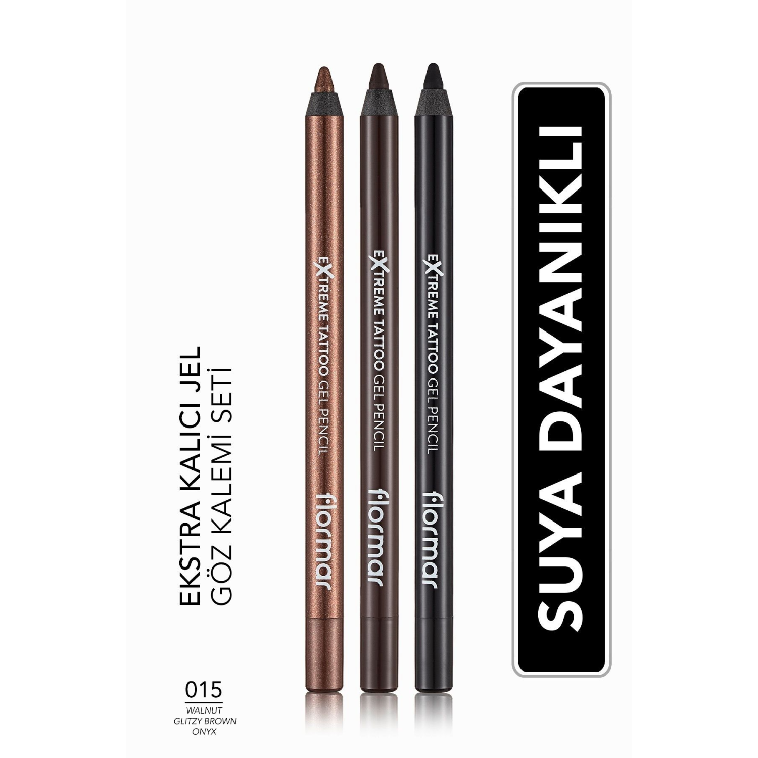 Extreme Tattoo 3'lü Jel Göz Kalemi Seti