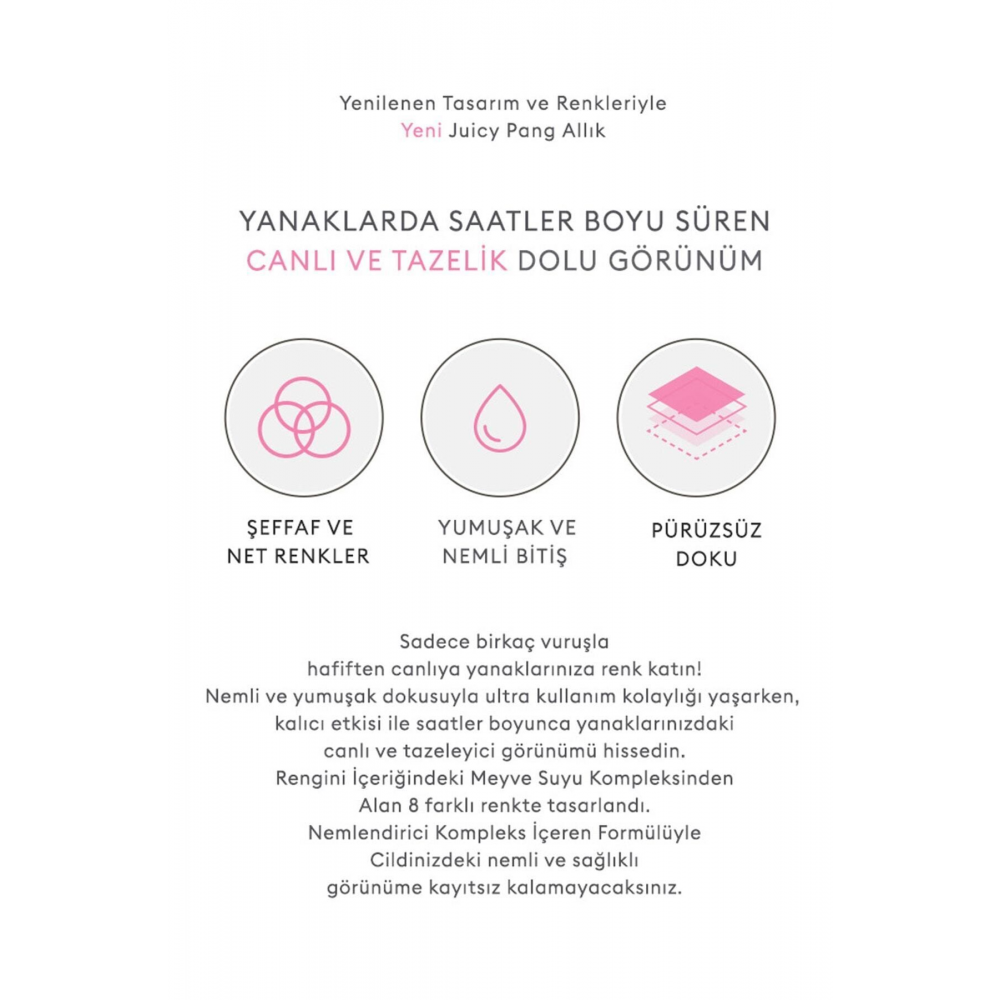 Doğal Görünüm Sunan Nemlendirici Likit Allık 9g. APIEU Juicy-Pang Water Blusher (CR01)