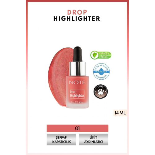 Drop Highlighter 01 Pearl Rose Likit Aydınlatıcı