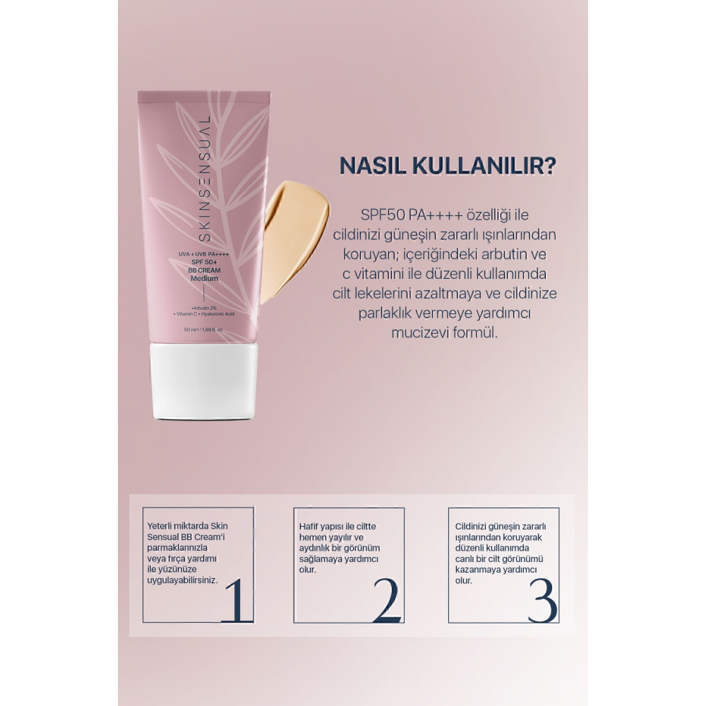 BB Krem Medium | 50 Spf Uva/Uvb Pa++++ Aydınlık ve Canlılık