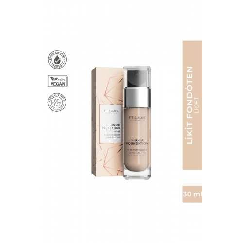 Fitalive 101 Liquid Foundation Likit Fondöten - Light