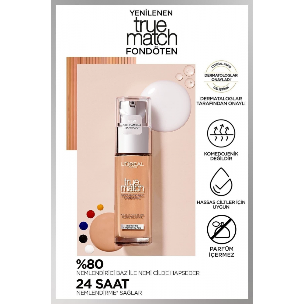 True Match Bakım Yapan Fondöten 2R ROSE VANILLA