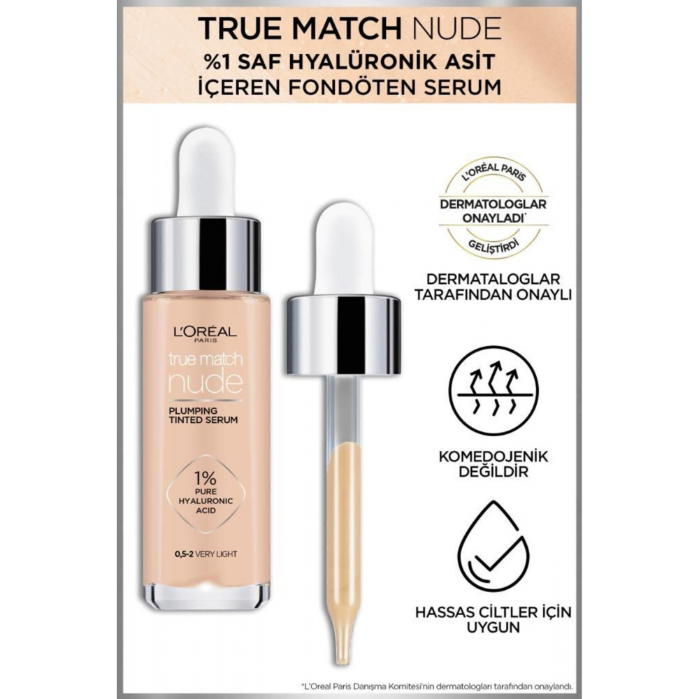 True Match Nude Fondöten Serum 0.5-2 Very Light