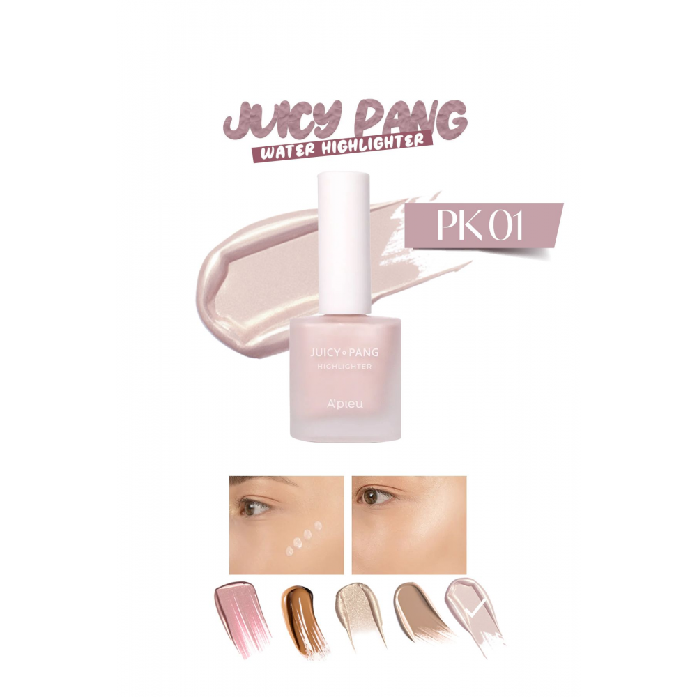 Cilt ile Bütünleşen Kalıcı Likit Aydınlatıcı Juicy-Pang Water Highlighter (PK01)