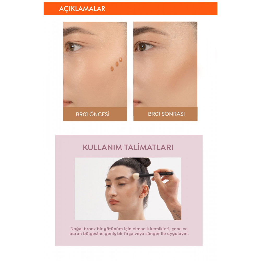 Kolay Uygulanılabilen Kalıcı Likit Bronzer Juicy-pang Water Bronzer (BR01)