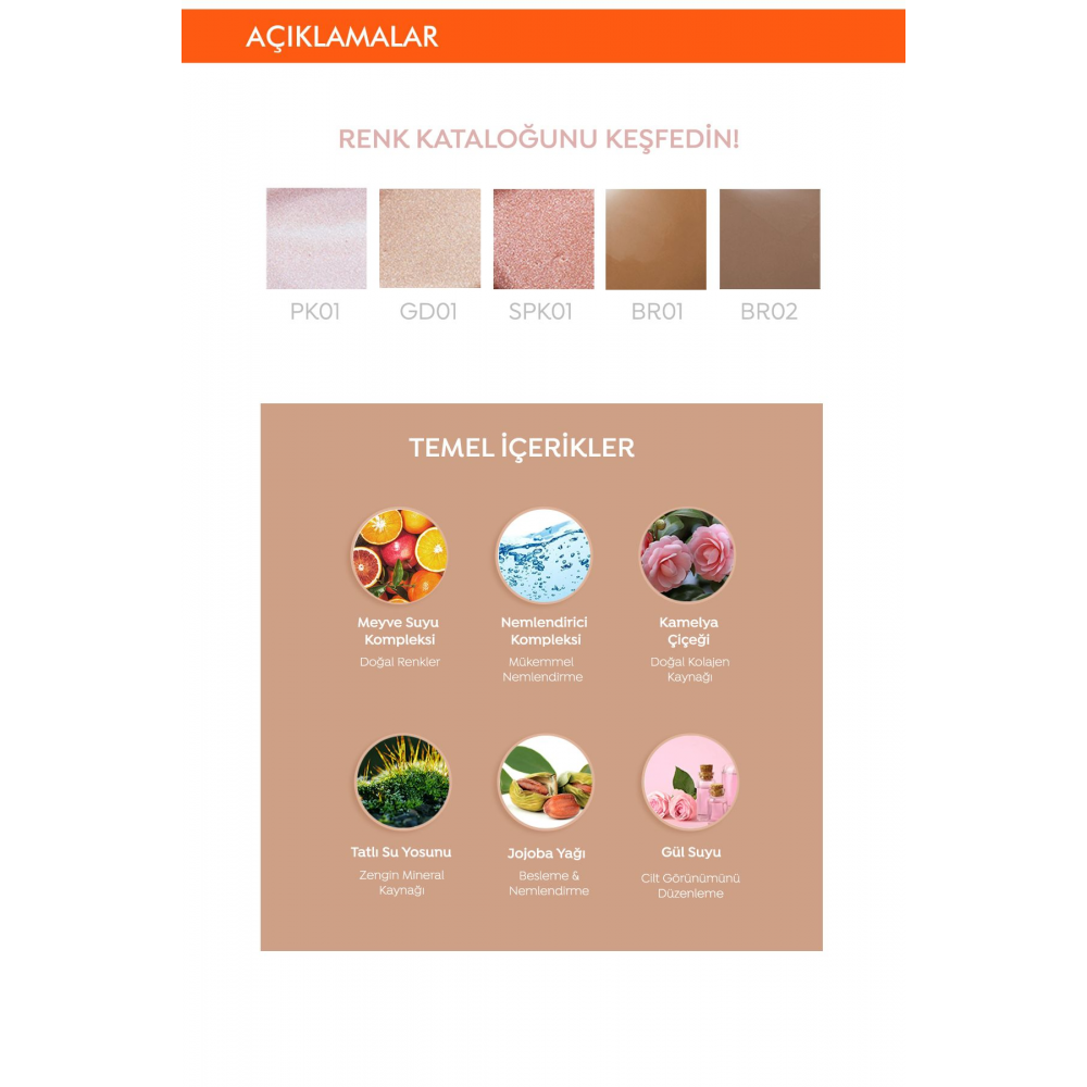 Kolay Uygulanılabilen Kalıcı Likit Bronzer Juicy-pang Water Bronzer (BR01)