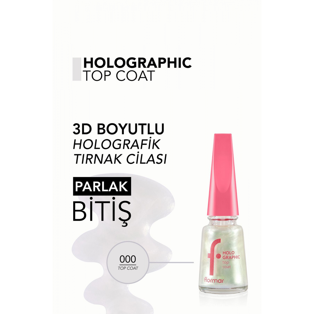 Holografik Görünüm Veren Son Kat Tırnak Cilası - Festival Spirit Top C. - 000 - 8682536045315