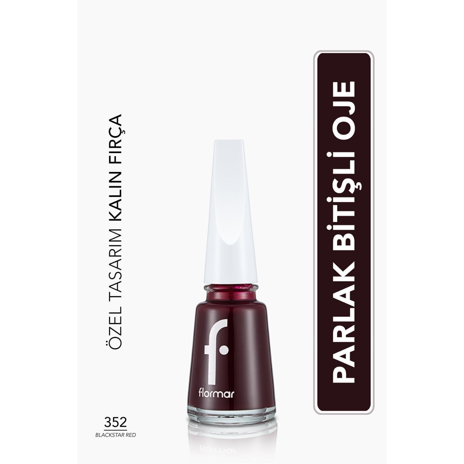 Parlak Oje (BORDO) - Nail Enamel - 352 Blackstar Red - 8682536035934