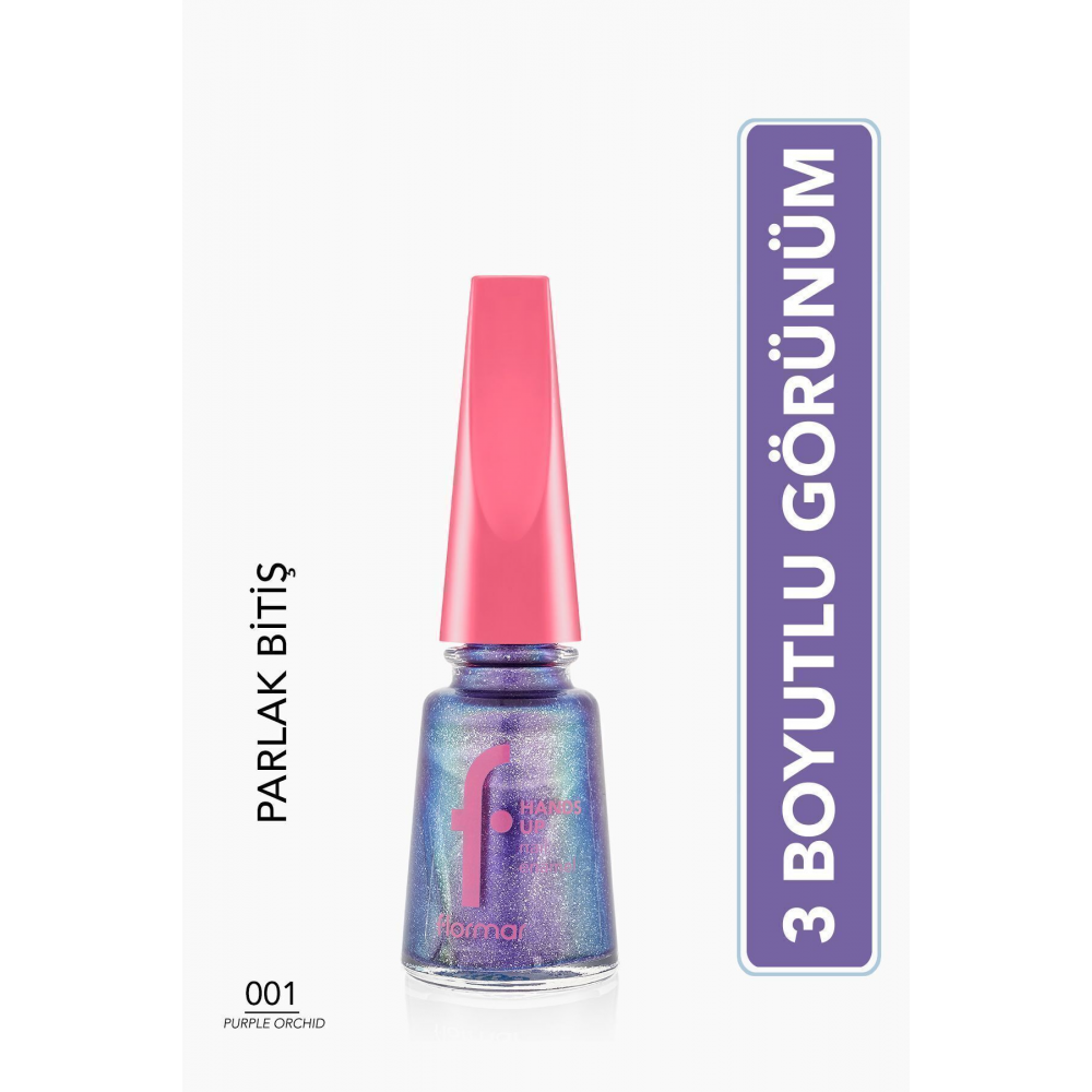 Yoğun Pigmentli Holografik Oje- Festival Spirit Nail E. - 001 Purple Orchid- 8682536045261