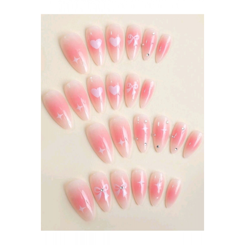 24 lü takma tırnak setleri orta ebat modeller