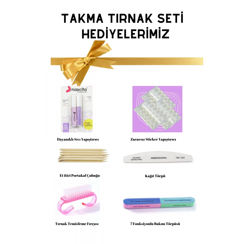 Takma Tırnak Seti & Yapıştırıcı