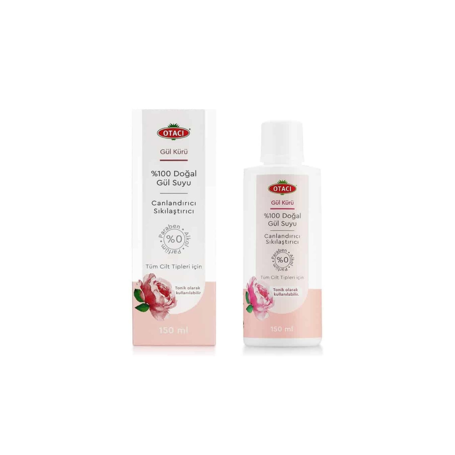 Gül Kürü % 100 Doğal Gül Suyu Canlandırıcı, Sıkılaştırıcı 150 ml