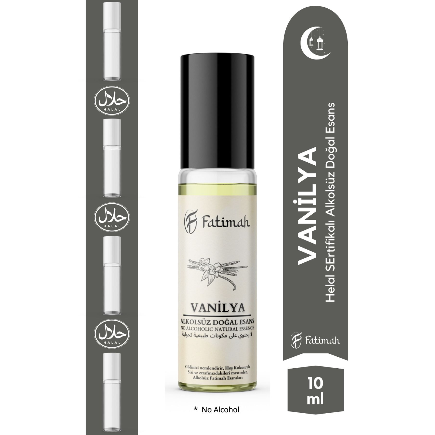 Vanilya Kokusu Doğal Esans Alkolsüz Esans Esansiyel yağ Roll On Esans Natural Essence 10ml