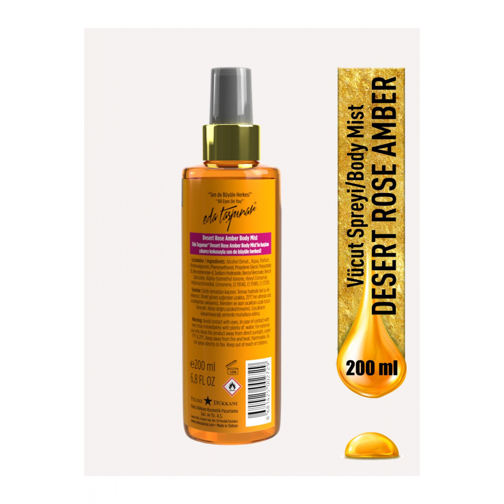 Desert Rose Amber Body Mist 200ml.