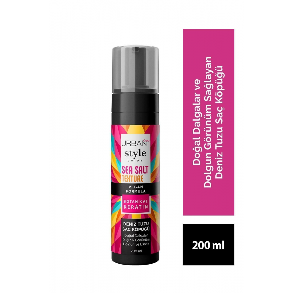 Style Guide Deniz Tuzu Doğal Dalga Sağlayan Şekillendirici Saç Köpüğü - Vegan - 200 ml