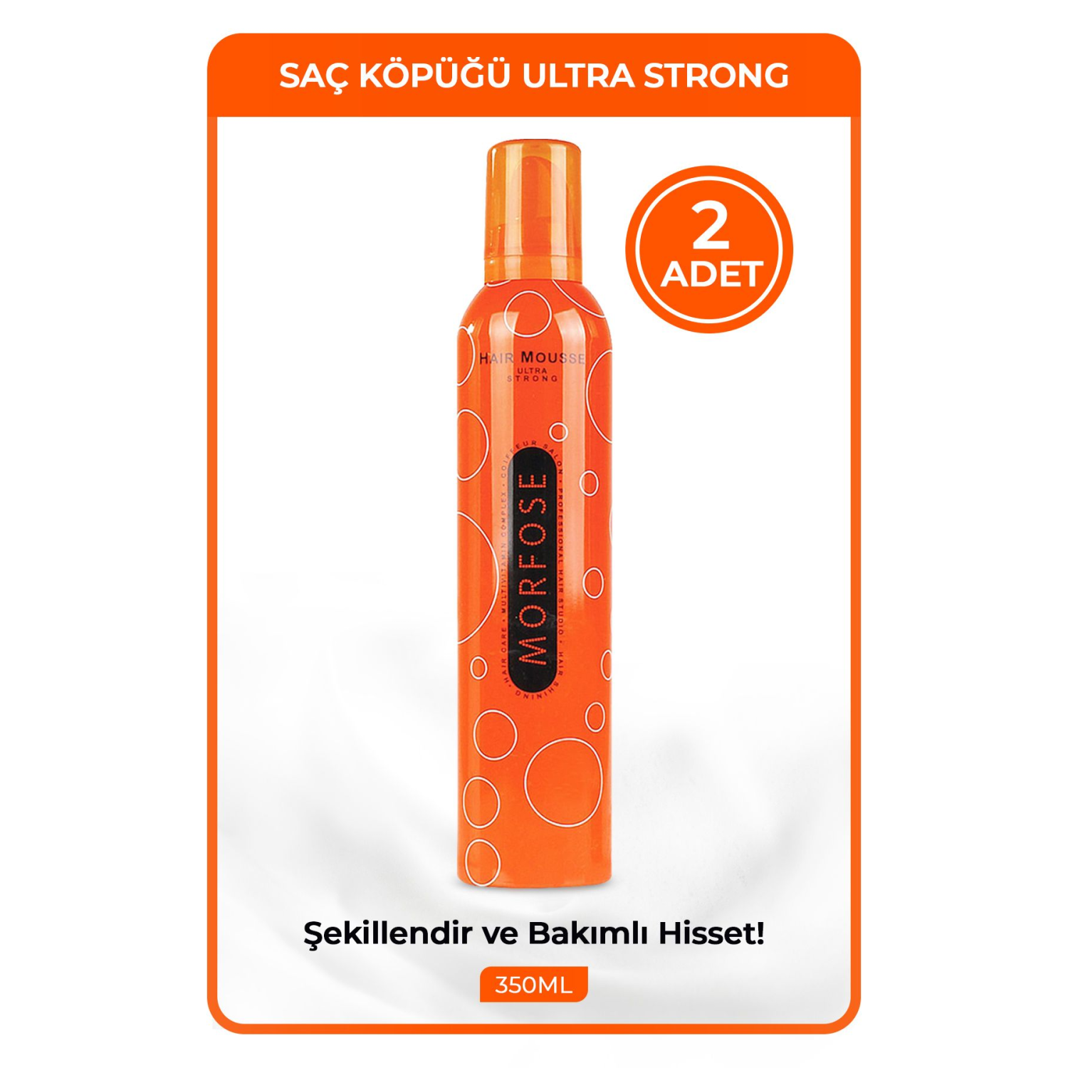 Turuncu Saç Şekillendirici Köpük (MOUSSE) | Ultra Strong 2x350ml.