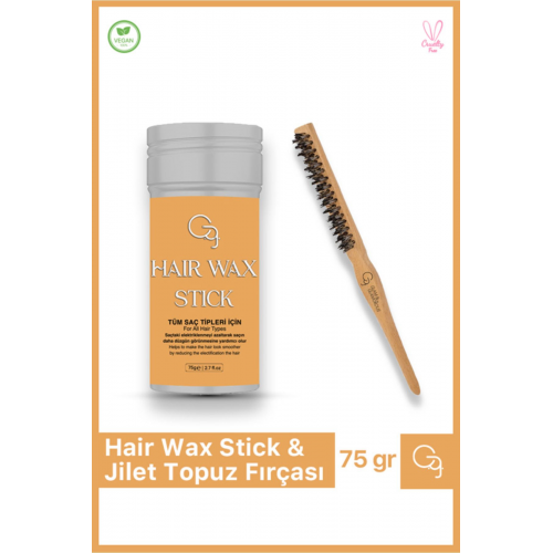 Hair Wax Stick 75gr - Saç Sabitleyici Berberstıckwax Topuz Fırçası