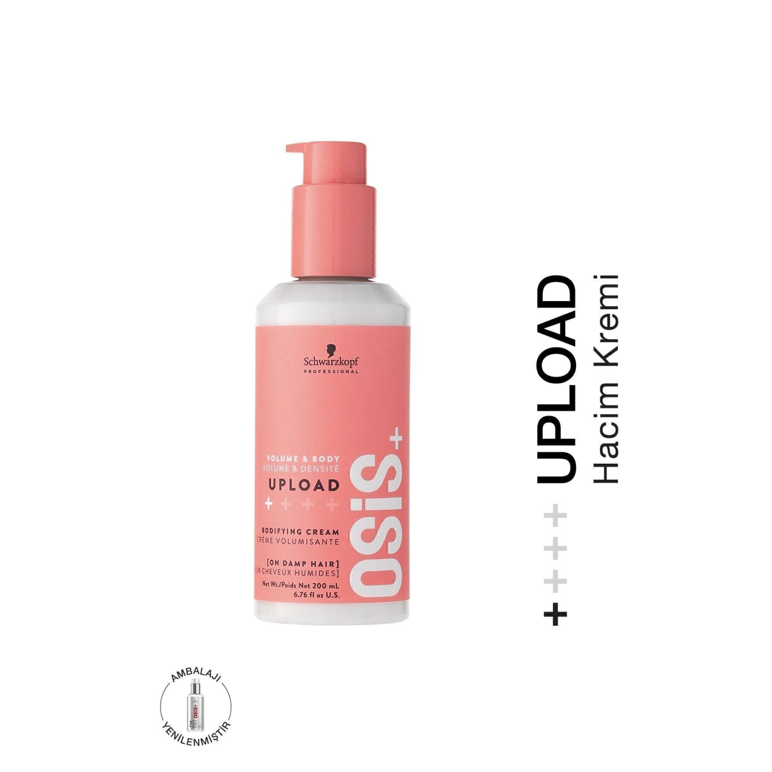 Upload Hacim Kremi 200ml | Elektriklenmeye & Isıya Karşı Korumalı Dipten Uca Hacim