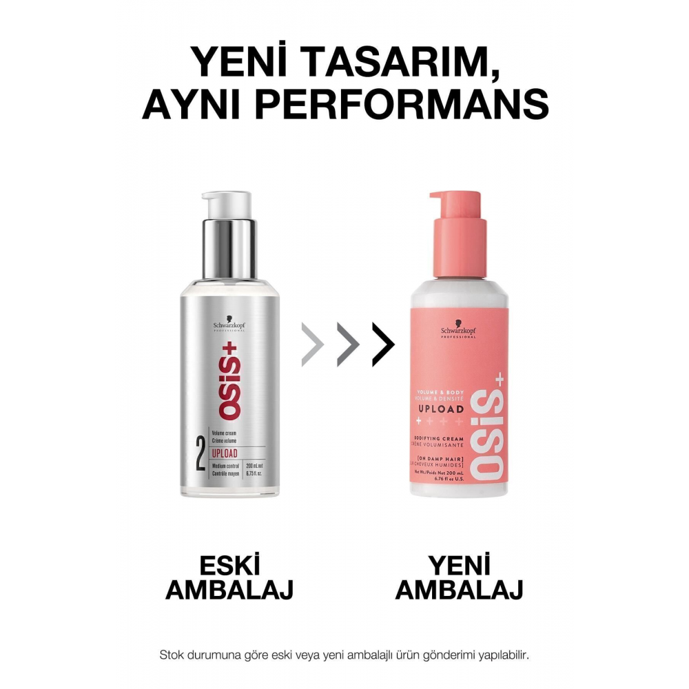 Upload Hacim Kremi 200ml | Elektriklenmeye & Isıya Karşı Korumalı Dipten Uca Hacim