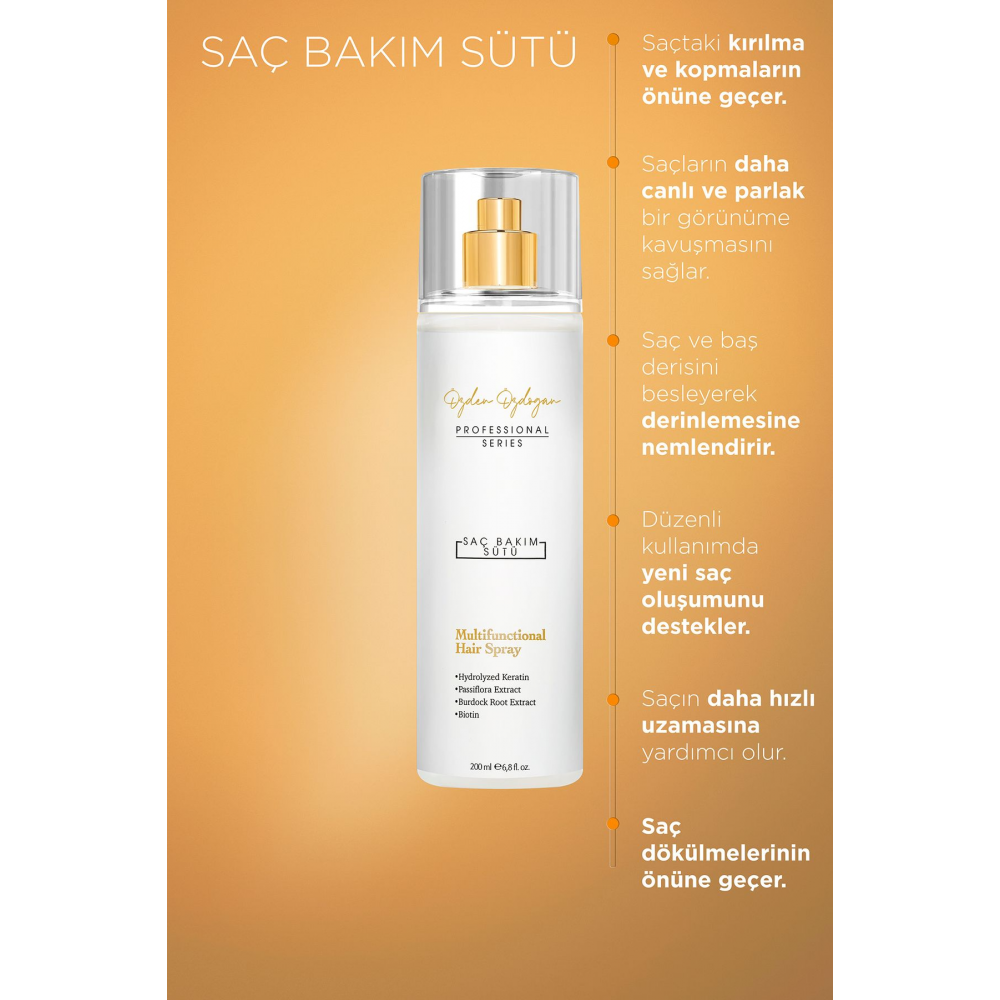 Güçlendirici, Besleyici Ve Onarıcı Saç Bakım Sütü Keratin & Biotin 200 ml