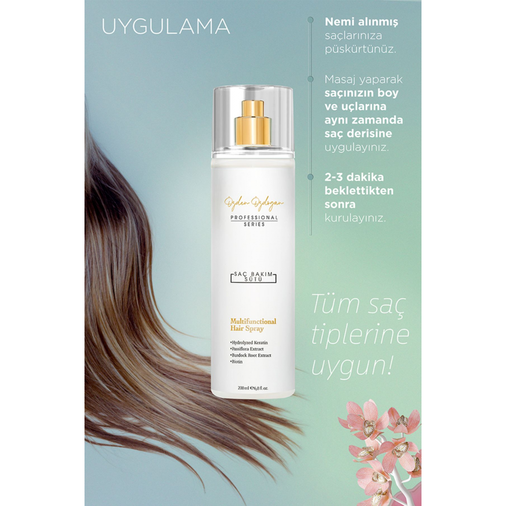 Güçlendirici, Besleyici Ve Onarıcı Saç Bakım Sütü Keratin & Biotin 200 ml