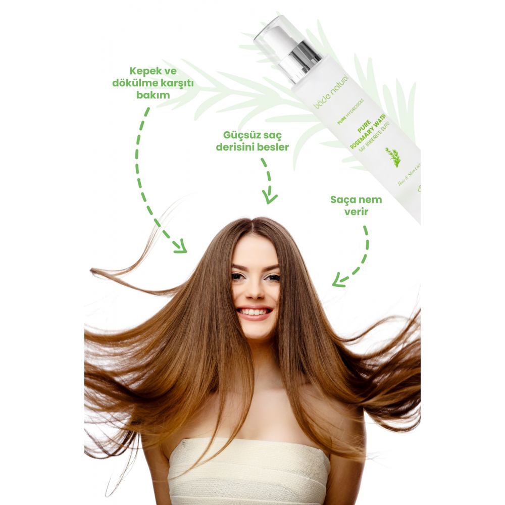 Biberiye Suyu Güçlendirici Saç Toniği %100 Doğal ve Saf 100 ml