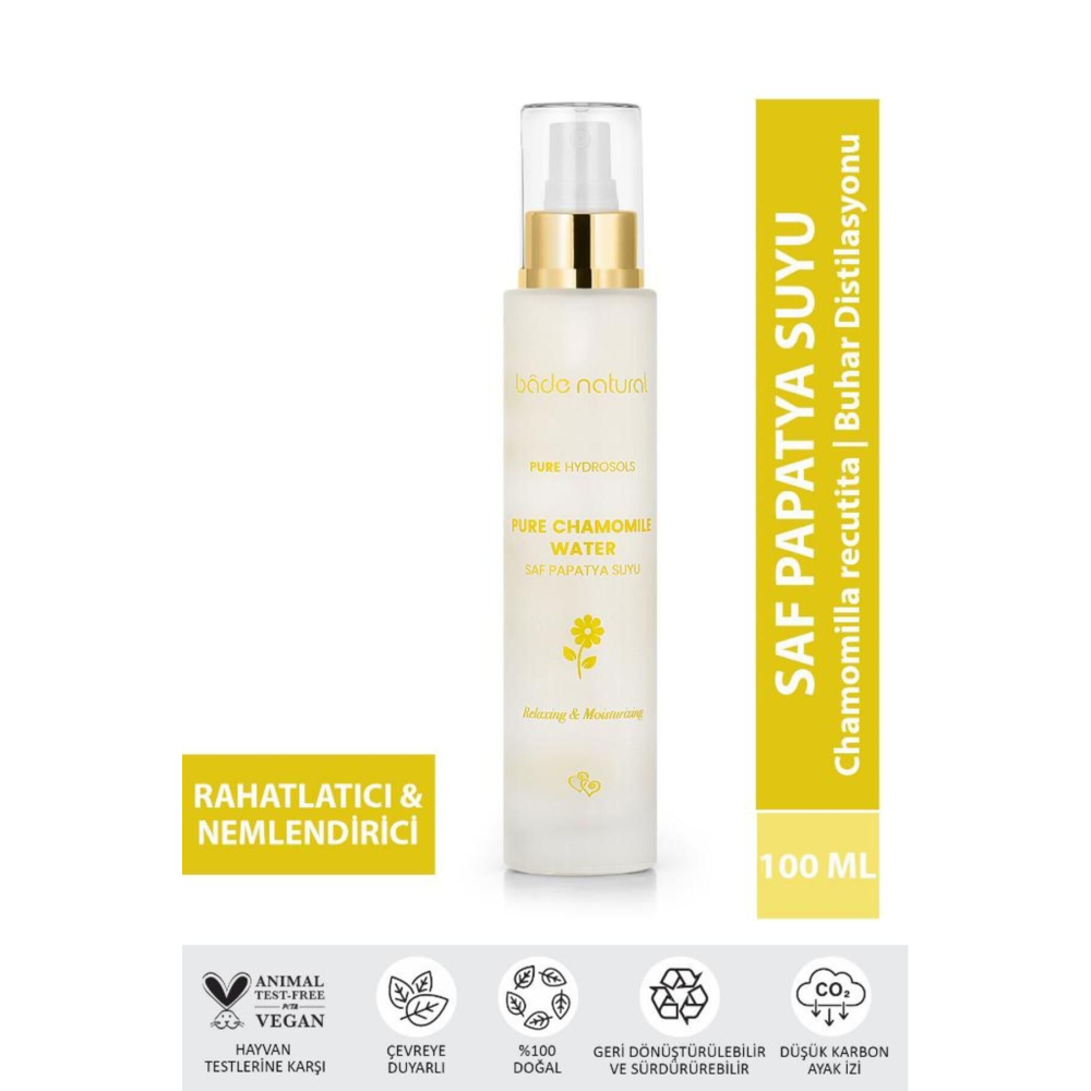 Papatya Suyu Saç Ve Yüz Toniği %100 Doğal Ve Saf 100 ml