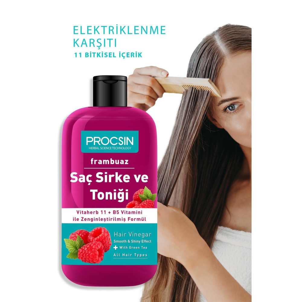 Yağ Dengeleyici Frambuazlı Saç Sirke Ve Toniği 250 ml