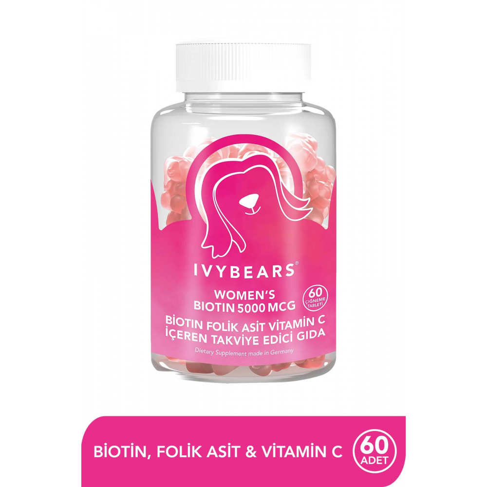 Kadın Saç Vitamini Biotin 5000 Mcg 60 Tablet