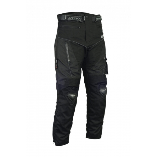 Erkek Siyah Titanyum Korumalı Kışlık Motosiklet Pantolonu