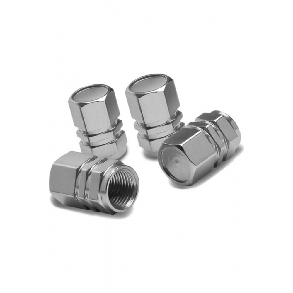 Alüminyum Altıgen Sibop Kapağı 4'lü Krom