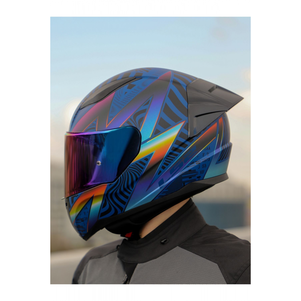 RAPID 2 RACE OPTIK MAT MAVİ-MOR KASK