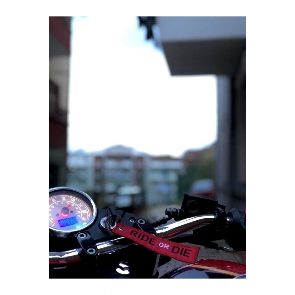 Ride Or Die Motorcu Kumaş Anahtarlık