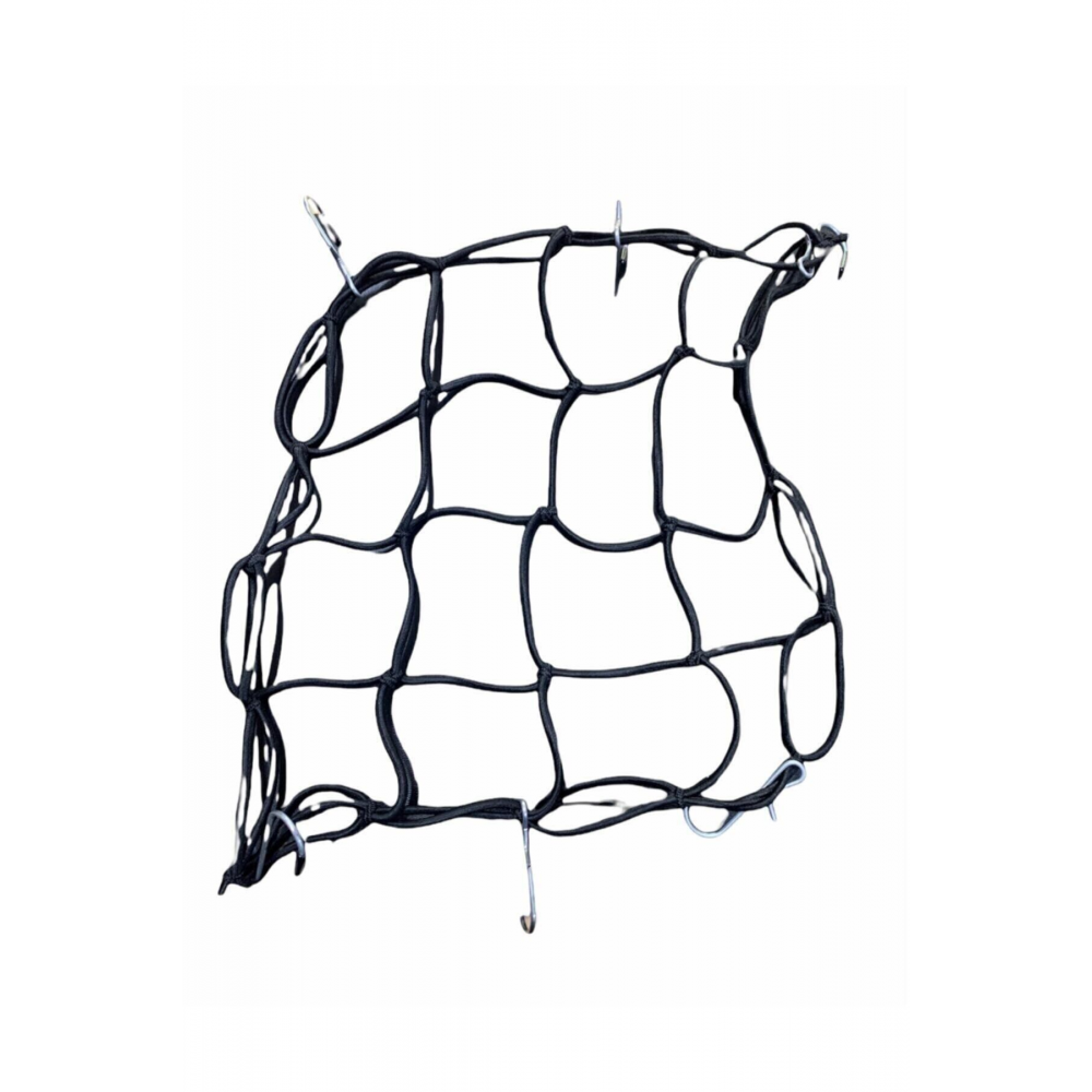 Motorsiklet Kask Filesi Kancalı Siyah