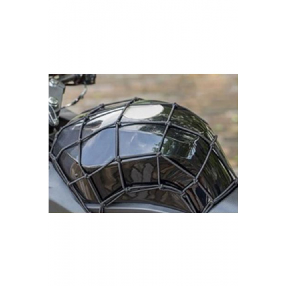 Motosiklet Bagaj Filesi Ahtapot 16 Gözlü Motor Kask Bağlama Eşya Taşıma Filesi siyah