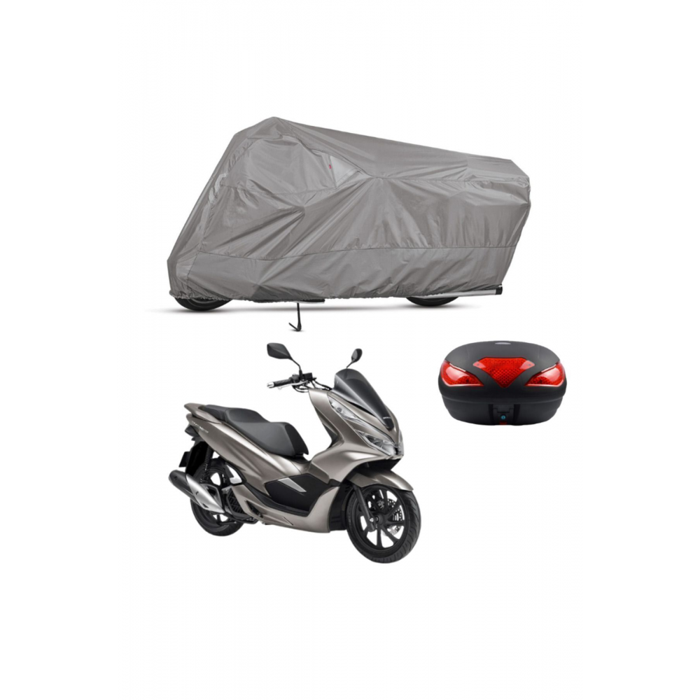 Honda Pcx 125 Arka Çanta Uyumlu Motosiklet Brandası Motor Brandası (a++kalite)